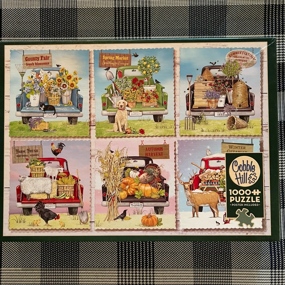 Cobble Hill Farmer’s Market Trucks Jigsaw Puzzle 1000 pieces